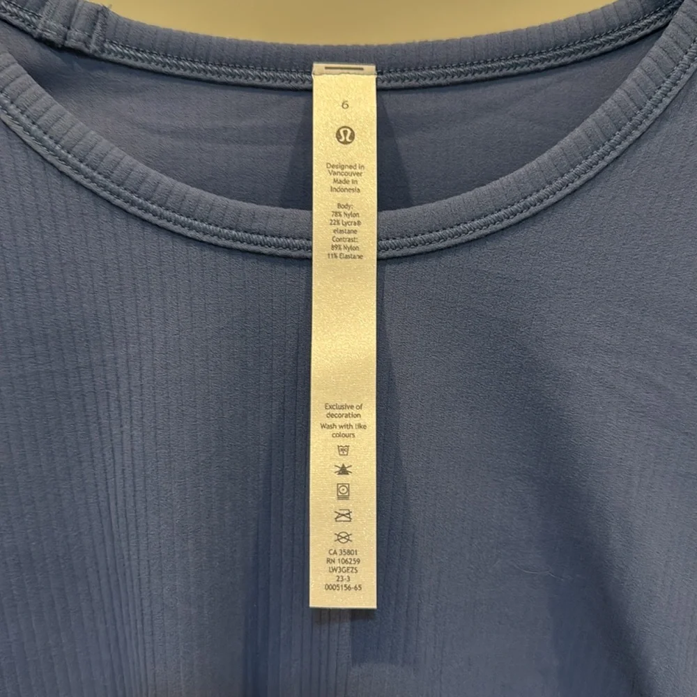 NWT Lululemon Athletica 🍋🍋Ribbed Nulu All it takes is a Long Sleeve 6 - Picture 3 of 7